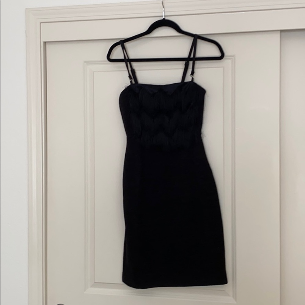 Black mini dress